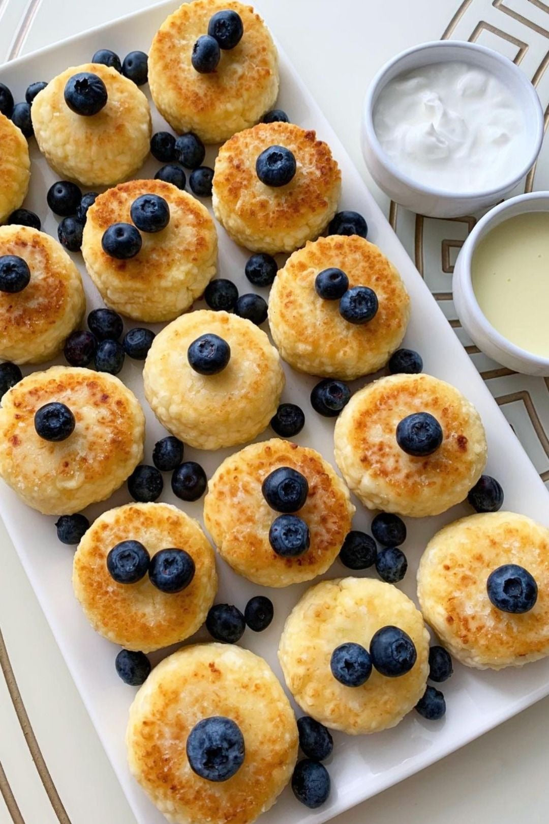 Сырники с черникой