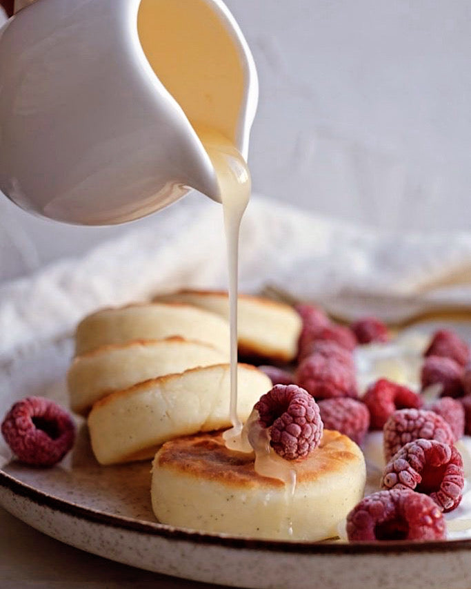 Сырники с малиной