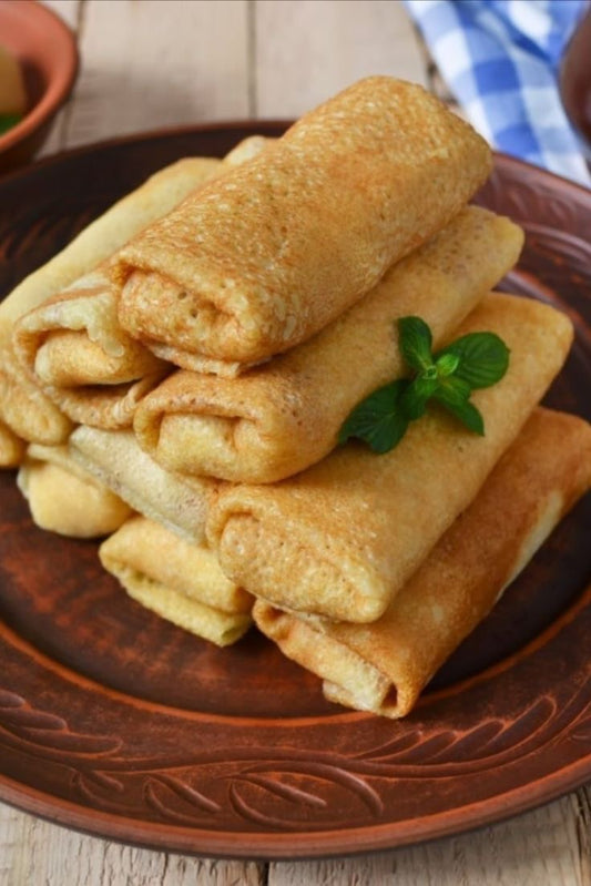 Блинчики с творогом и изюмом