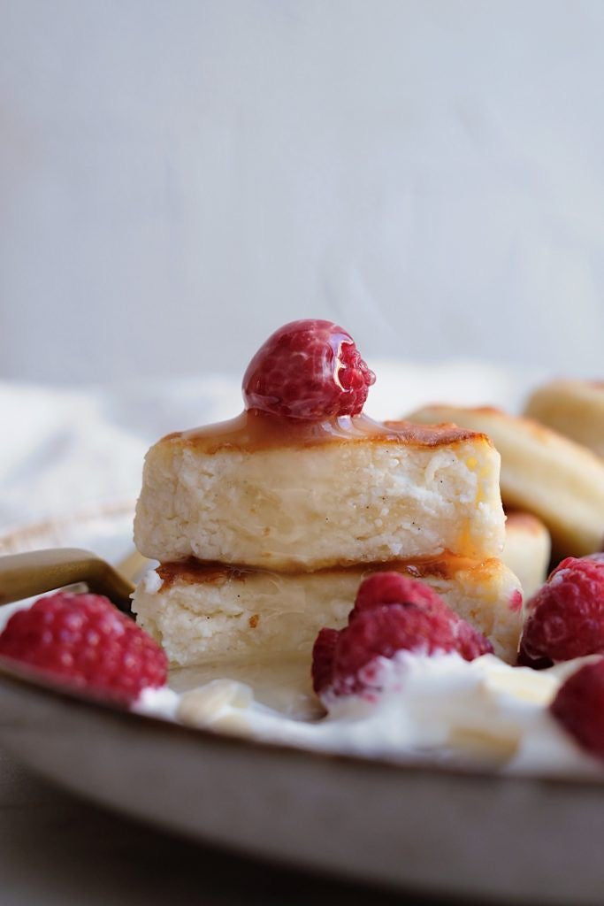 Сырники с малиной